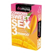 Презервативы для орального секса DOMINO Sweet Sex с ароматом манго - 3 шт. - Domino - купить с доставкой в Новокуйбышевске