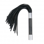 Черная плеть Easytoys Flogger With Metal Grip - 38 см. - Easy toys - купить с доставкой в Новокуйбышевске