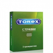 Текстурированные презервативы Torex  С точками  - 3 шт. - Torex - купить с доставкой в Новокуйбышевске
