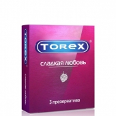 Презервативы Torex  Сладкая любовь  с ароматом клубники - 3 шт. - Torex - купить с доставкой в Новокуйбышевске