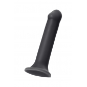 Черный фаллос на присоске Silicone Bendable Dildo XL - 20 см. - Strap-on-me - купить с доставкой в Новокуйбышевске