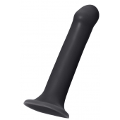 Черный фаллос на присоске Silicone Bendable Dildo XL - 20 см. - Strap-on-me - купить с доставкой в Новокуйбышевске