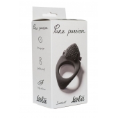Черное эрекционное виброкольцо Pure Passion Sunset - Lola Games - в Новокуйбышевске купить с доставкой