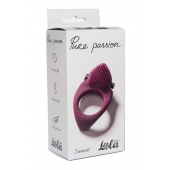 Бордовое эрекционное виброкольцо Pure Passion Sunset - Lola Games - в Новокуйбышевске купить с доставкой