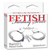 Металлические наручники Beginner s Metal Cuffs - Pipedream - купить с доставкой в Новокуйбышевске