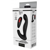 Черный вибромассажер простаты SWIRLING P-PLEASER - Dream Toys - в Новокуйбышевске купить с доставкой