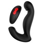 Черный вибромассажер простаты SWIRLING P-PLEASER - Dream Toys - в Новокуйбышевске купить с доставкой
