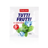 Пробник гель-смазки Tutti-frutti со вкусом мяты - 4 гр. - Биоритм - купить с доставкой в Новокуйбышевске