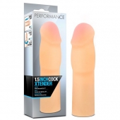 Телесная насадка-удлинитель на пенис PERFORMANCE 1.5INCH COCK XTENDER - 16 см. - Blush Novelties - в Новокуйбышевске купить с доставкой