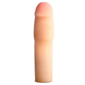 Телесная насадка-удлинитель на пенис PERFORMANCE 1.5INCH COCK XTENDER - 16 см. - Blush Novelties - в Новокуйбышевске купить с доставкой
