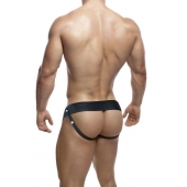 Черный мужской страпон DR. SKIN 6INCH HOLLOW STRAP ON - 16 см. - Blush Novelties - купить с доставкой в Новокуйбышевске