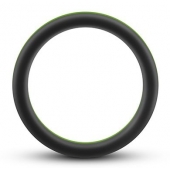 Черно-зеленое эрекционное кольцо Silicone Go Pro Cock Ring - Blush Novelties - в Новокуйбышевске купить с доставкой