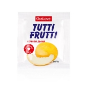 Пробник гель-смазки Tutti-frutti со вкусом сочной дыни - 4 гр. - Биоритм - купить с доставкой в Новокуйбышевске
