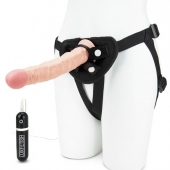 Регулируемые трусики с вибрирующей насадкой - 21 см. - Lux Fetish - купить с доставкой в Новокуйбышевске
