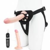 Регулируемые трусики с 2 насадками - 16 и 15 см. - Lux Fetish - купить с доставкой в Новокуйбышевске