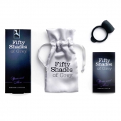 Темно-серое эрекционное кольцо Vibrating Love Ring с вибрацией - Fifty Shades of Grey - в Новокуйбышевске купить с доставкой