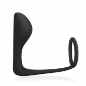Стимулятор простаты с фиксацией эрекционным кольцом Prostate Gear - BlueLine - в Новокуйбышевске купить с доставкой