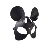 Черная кожаная маска  Мышка - Sitabella - купить с доставкой в Новокуйбышевске