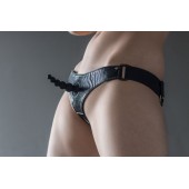 Черные трусики Better с анальной насадкой - 8 см. - Lola Games - купить с доставкой в Новокуйбышевске