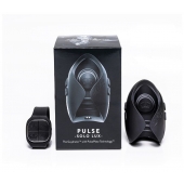 Темно-серый инновационный мужской осциллятор PULSE SOLO LUX с пультом ДУ - Hot Octopuss - в Новокуйбышевске купить с доставкой