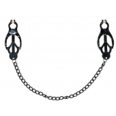 Зажимы на соски Darkside с цепочкой - Lola Games - купить с доставкой в Новокуйбышевске