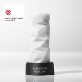 Белый 3D мастурбатор POLYGON - Tenga - в Новокуйбышевске купить с доставкой