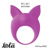 Фиолетовое эрекционное кольцо Kitten Kyle - Lola Games - в Новокуйбышевске купить с доставкой