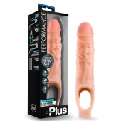 Телесный реалистичный фаллоудлинитель 9 Inch Silicone Cock Sheath Penis Extender - 22,86 см. - Blush Novelties - в Новокуйбышевске купить с доставкой