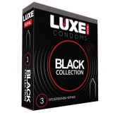 Черные презервативы LUXE Royal Black Collection - 3 шт. - Luxe - купить с доставкой в Новокуйбышевске