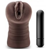 Коричневый мастурбатор-вагина Hot Chocolate Brianna - Blush Novelties - в Новокуйбышевске купить с доставкой
