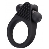 Черное эрекционное виброкольцо Brid с шипиками - A-toys - в Новокуйбышевске купить с доставкой