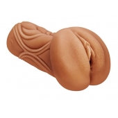 Кофейный мастурбатор-вагина Dumpling - Lola Games - в Новокуйбышевске купить с доставкой