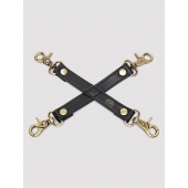 Черный фиксатор для манжет Bound to You Faux Leather Hogtie - Fifty Shades of Grey - купить с доставкой в Новокуйбышевске