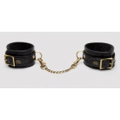 Черные оковы на ноги Bound to You Faux Leather Ankle Cuffs - Fifty Shades of Grey - купить с доставкой в Новокуйбышевске