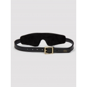 Черная плотная маска на глаза Bound to You Faux Leather Blindfold - Fifty Shades of Grey - купить с доставкой в Новокуйбышевске