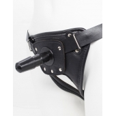 Черный пояс для насадок CLASS STRAP Restyling - LOVETOY (А-Полимер) - купить с доставкой в Новокуйбышевске