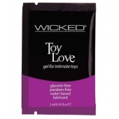 Лубрикант на водной основе для использования с игрушками WICKED Toy Love - 3 мл. - Wicked - купить с доставкой в Новокуйбышевске