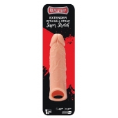 Телесная насадка EXTENDER WITH BALL STRAP 6.5 - 17 см. - Dream Toys - в Новокуйбышевске купить с доставкой