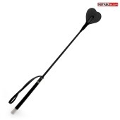 Черный стек с наконечником-сердечком - 54 см. - Notabu - купить с доставкой в Новокуйбышевске