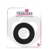 Набор из 3 эрекционных колец SILICONE COCKRINGS - Dream Toys - в Новокуйбышевске купить с доставкой
