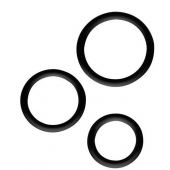 Набор из 3 эрекционных колец SILICONE COCKRINGS - Dream Toys - в Новокуйбышевске купить с доставкой