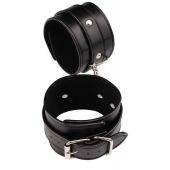 Черные оковы Classic Ankle Cuffs - Chisa - купить с доставкой в Новокуйбышевске