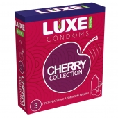 Презервативы с ароматом вишни LUXE Royal Cherry Collection - 3 шт. - Luxe - купить с доставкой в Новокуйбышевске