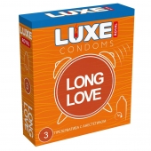 Презервативы с продлевающим эффектом LUXE Royal Long Love - 3 шт. - Luxe - купить с доставкой в Новокуйбышевске