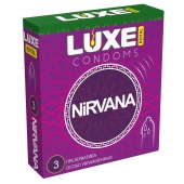 Презервативы с увеличенным количеством смазки LUXE Royal Nirvana - 3 шт. - Luxe - купить с доставкой в Новокуйбышевске
