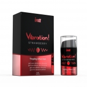 Жидкий интимный гель с эффектом вибрации Vibration! Strawberry - 15 мл. - INTT - купить с доставкой в Новокуйбышевске