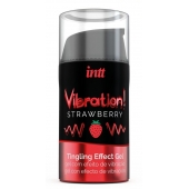 Жидкий интимный гель с эффектом вибрации Vibration! Strawberry - 15 мл. - INTT - купить с доставкой в Новокуйбышевске