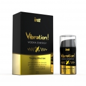 Жидкий интимный гель с эффектом вибрации Vibration! Vodka Energy - 15 мл. - INTT - купить с доставкой в Новокуйбышевске