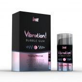 Жидкий интимный гель с эффектом вибрации Vibration! Bubble Gum - 15 мл. - INTT - купить с доставкой в Новокуйбышевске