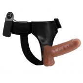 Страпон на трусиках с вибрацией Ultra Passionate Harness - 16 см. - Baile - купить с доставкой в Новокуйбышевске